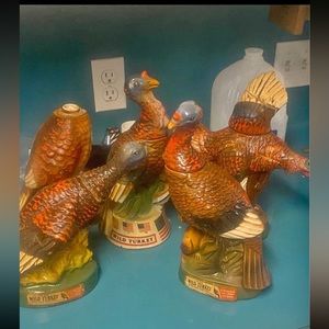 vintage wild turkey decanters (empty)